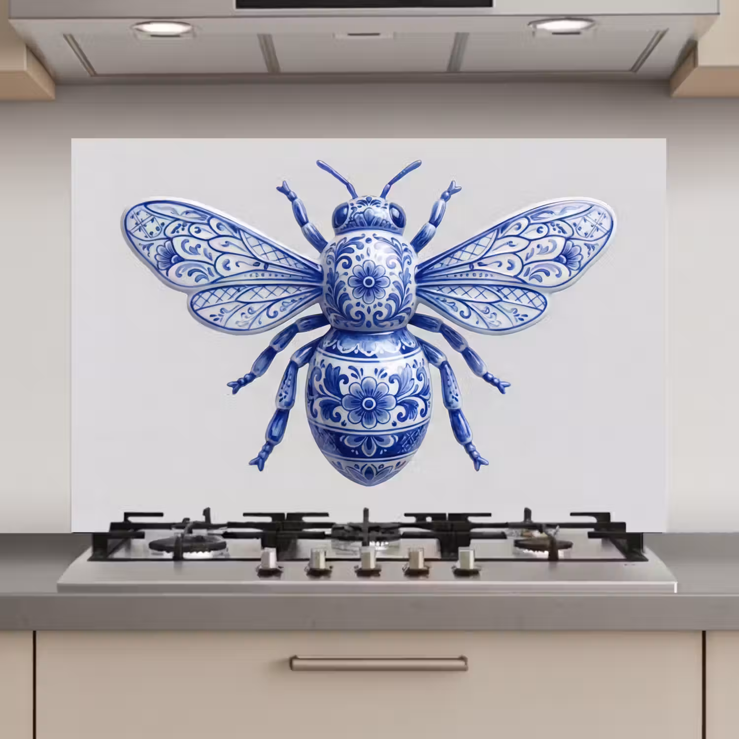 Bij - Modern - Delfts - Blauw keuken achterwand spatscherm klein -3d_website