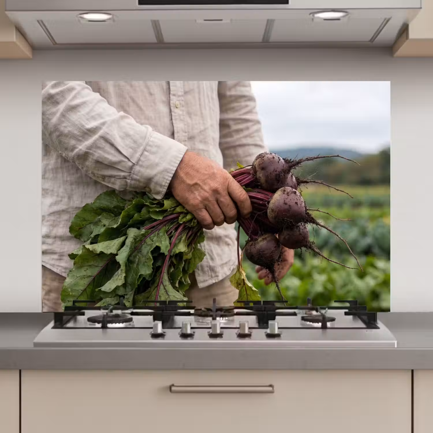 Bieten - Vers - Moestuin keuken achterwand spatscherm klein -3d_website