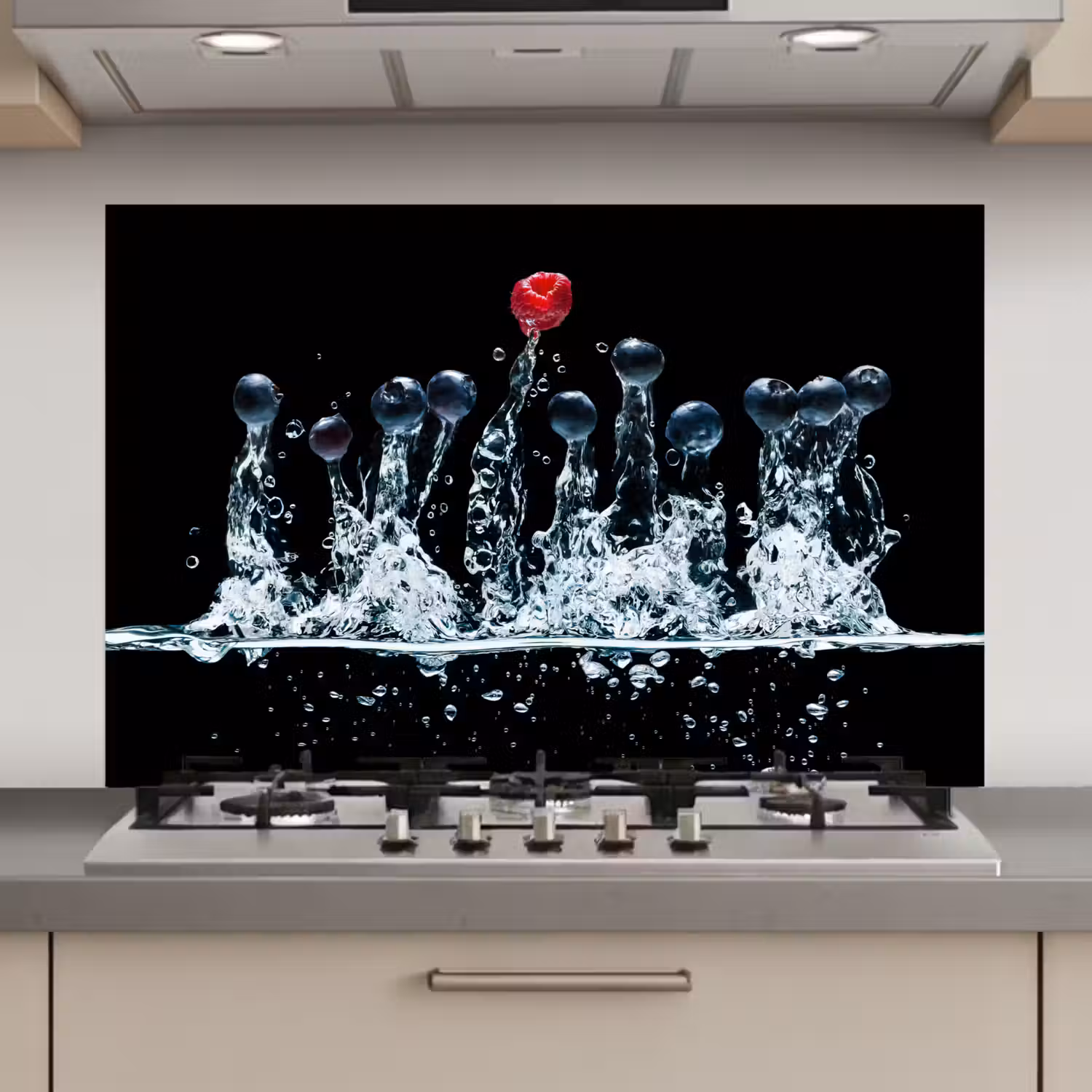 Bessen - Water - Zwart - Fruit - Framboos keuken achterwand spatscherm klein -3d_website