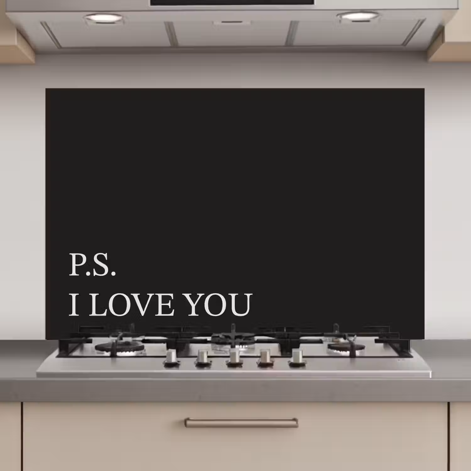 Zwart - Minimalistisch - Valentijn keuken achterwand spatscherm klein -3d_website