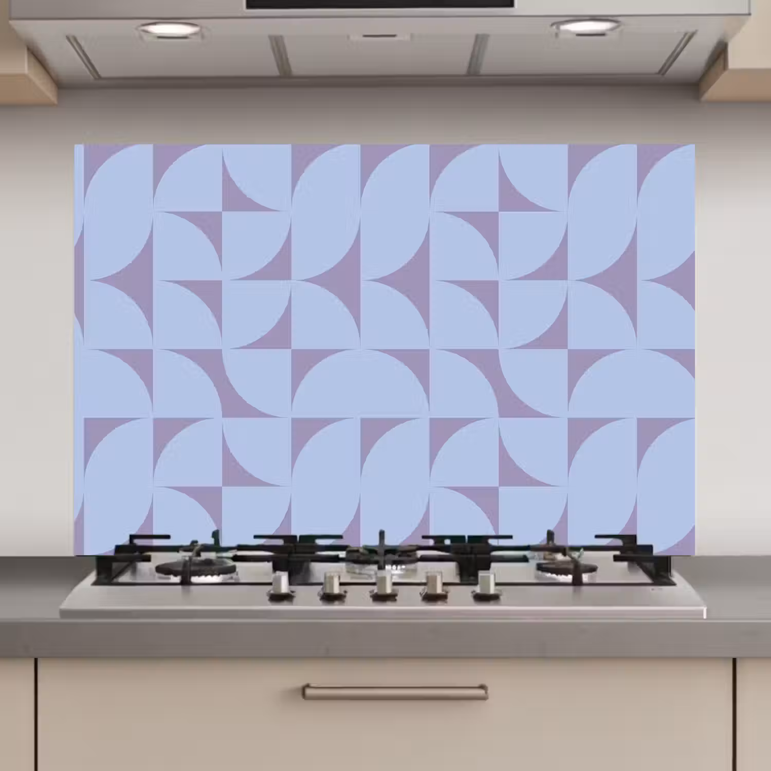 Blokken - Blauw - Paars - Patroon keuken achterwand spatscherm klein 900 -3d_website