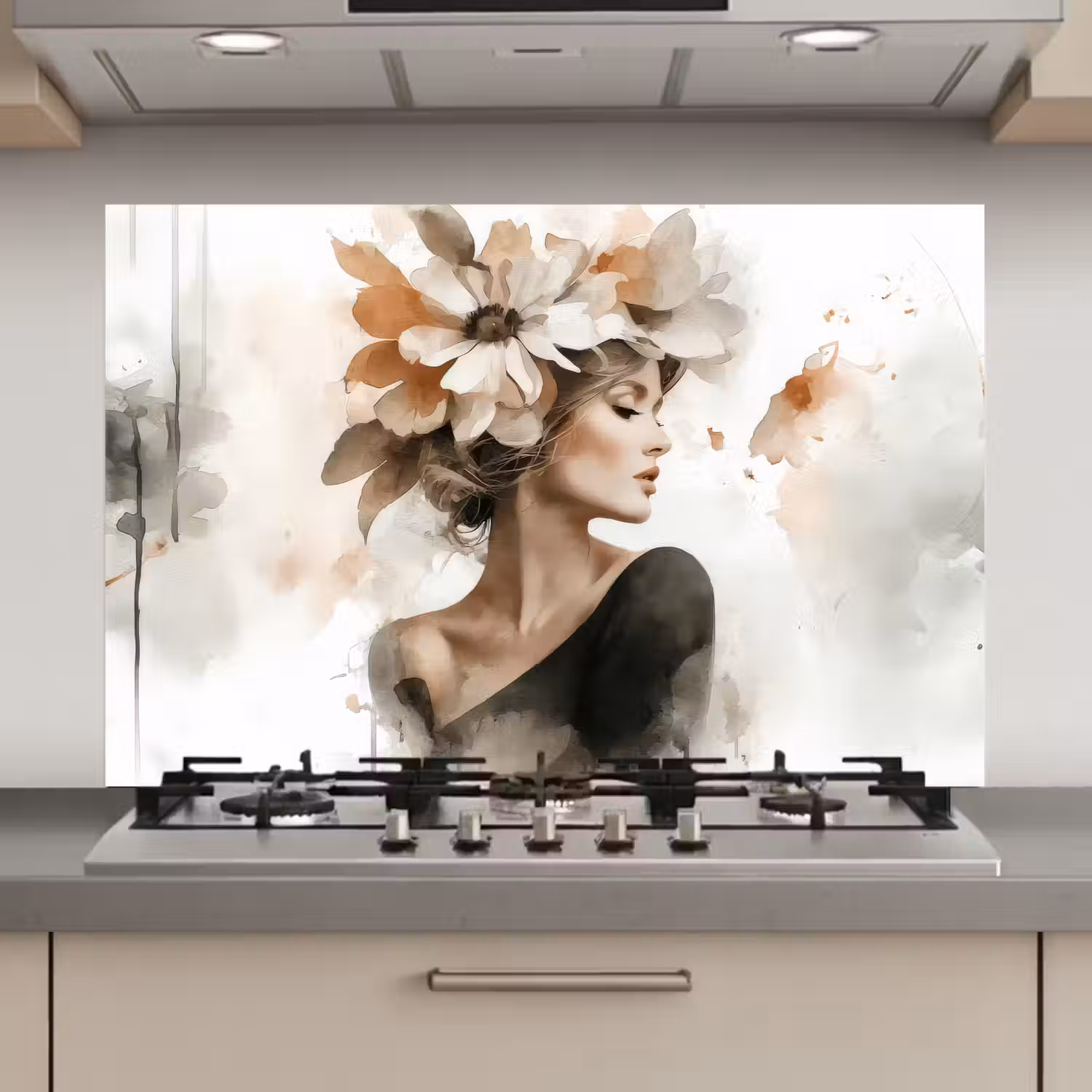 Bloesem - Portret - Gezicht keuken achterwand spatscherm klein -3d_website