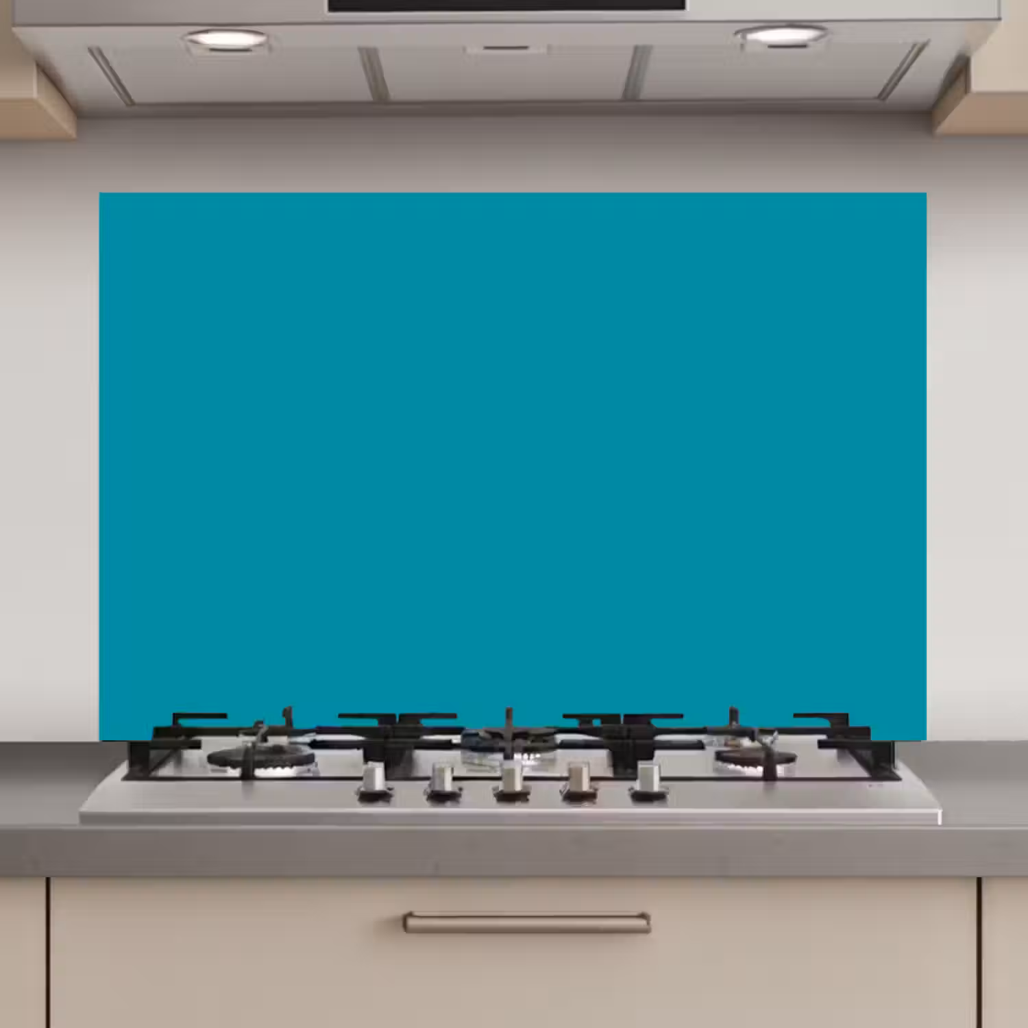 Blauw - Effen kleur keuken achterwand spatscherm klein 900 -3d_website