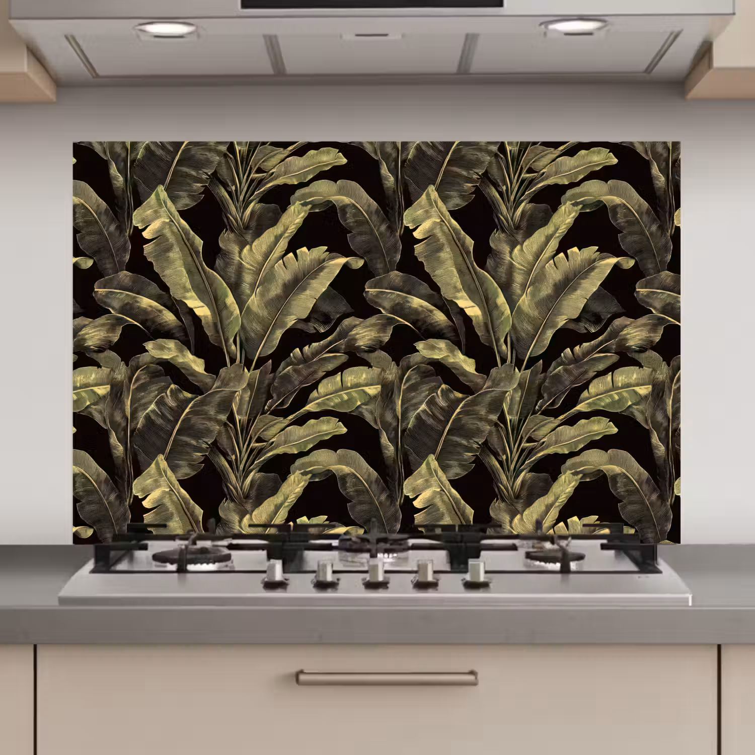 Botanisch - Bladeren - Groen keuken achterwand spatscherm klein 900 -3d_website