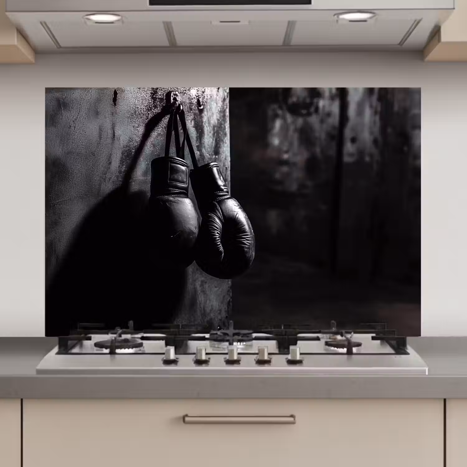 Bokshandschoenen - Muur - Duister - Zwart keuken achterwand spatscherm klein -3d_website