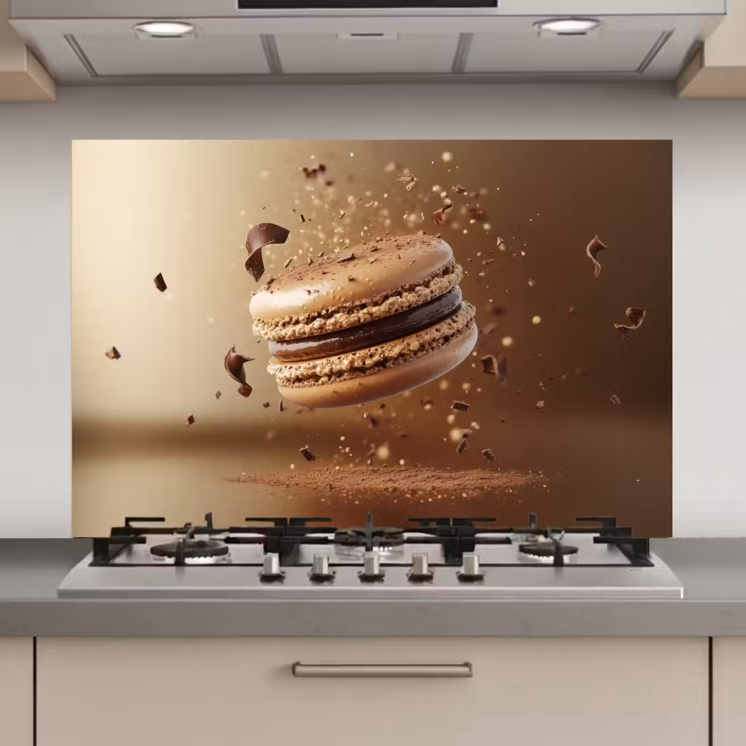 Chocolade - Macarons - Eten - Snoep keuken achterwand spatscherm klein -3d_website