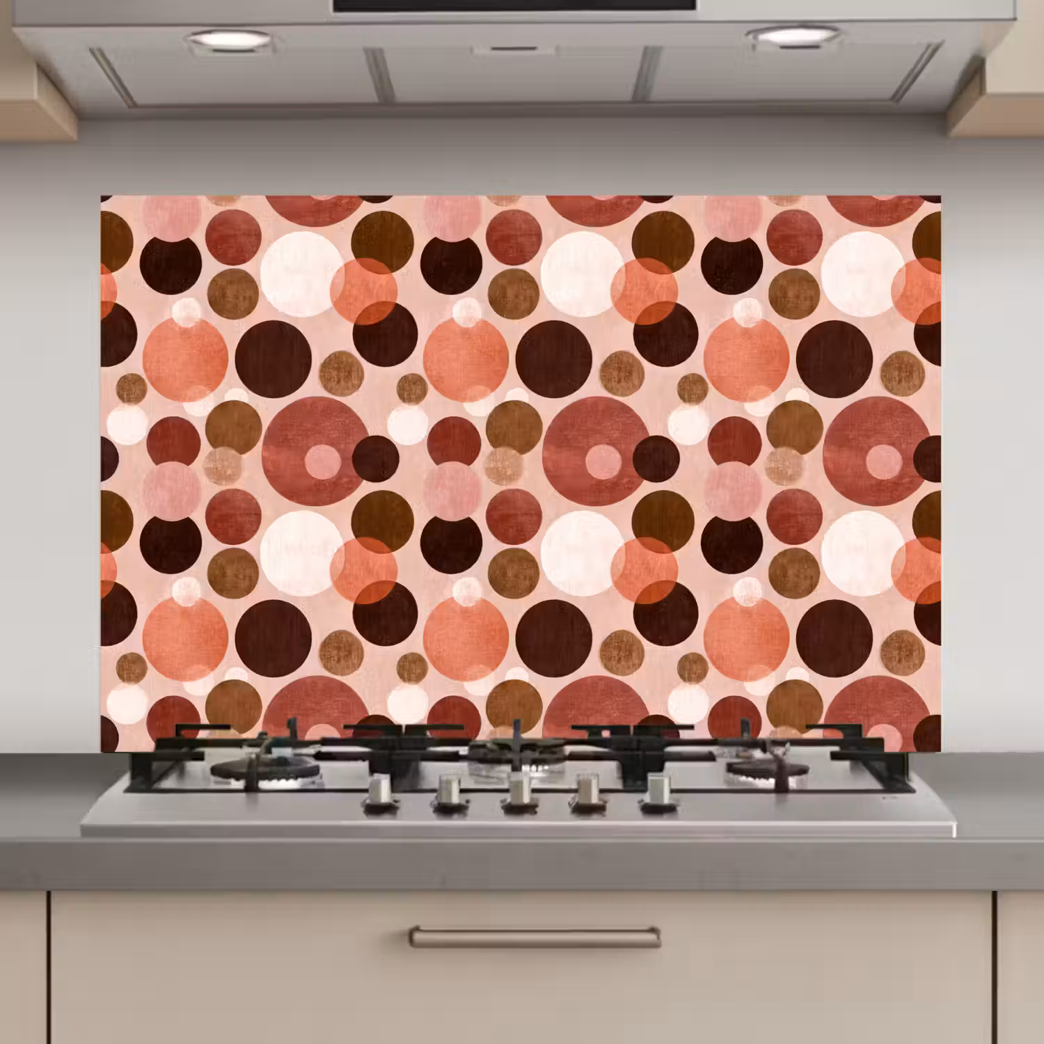 Cirkels - Modern - Kleurrijk keuken achterwand spatscherm klein 900 -3d_website