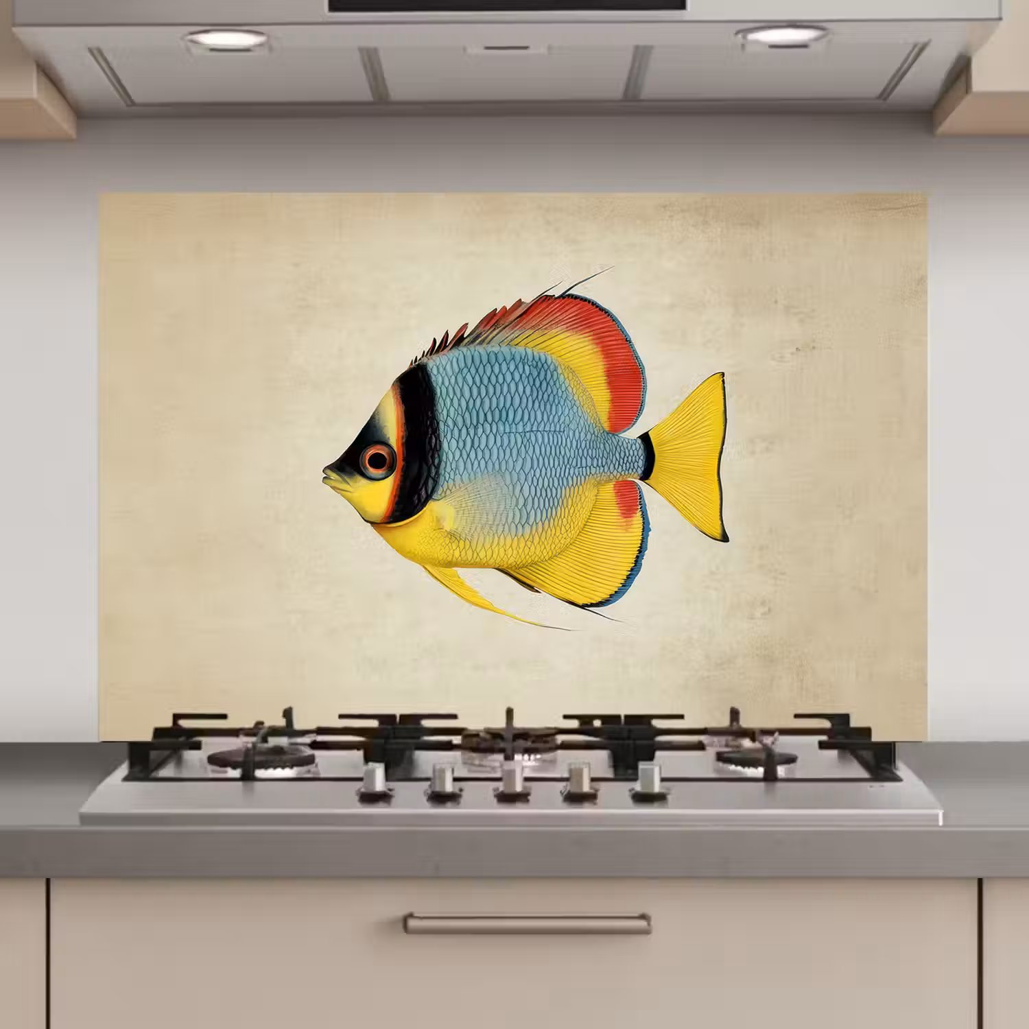 Kleurrijk - Vis - Schubben - Illustratie keuken achterwand spatscherm klein -3d_website