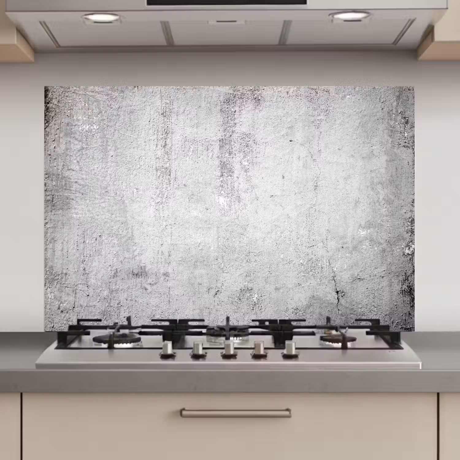 Beton - Grijs - Patroon - Vintage - Industrieel keuken achterwand spatscherm klein -3d_website