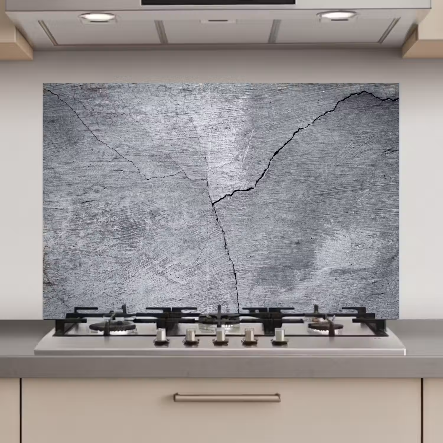 Beton - Grijs - Scheur keuken achterwand spatscherm klein -3d_website