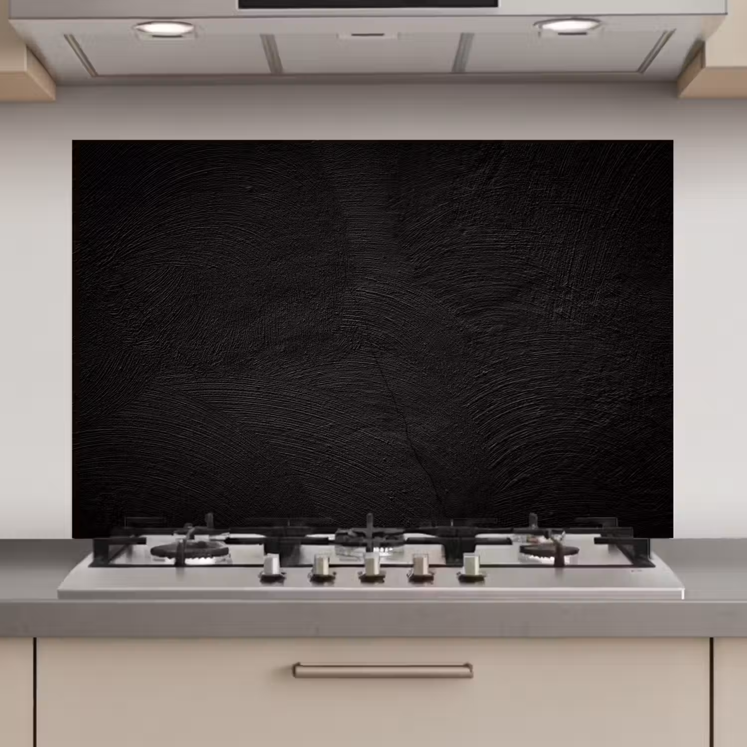 Beton print - Industrieel - Zwart keuken achterwand spatscherm klein -3d_website