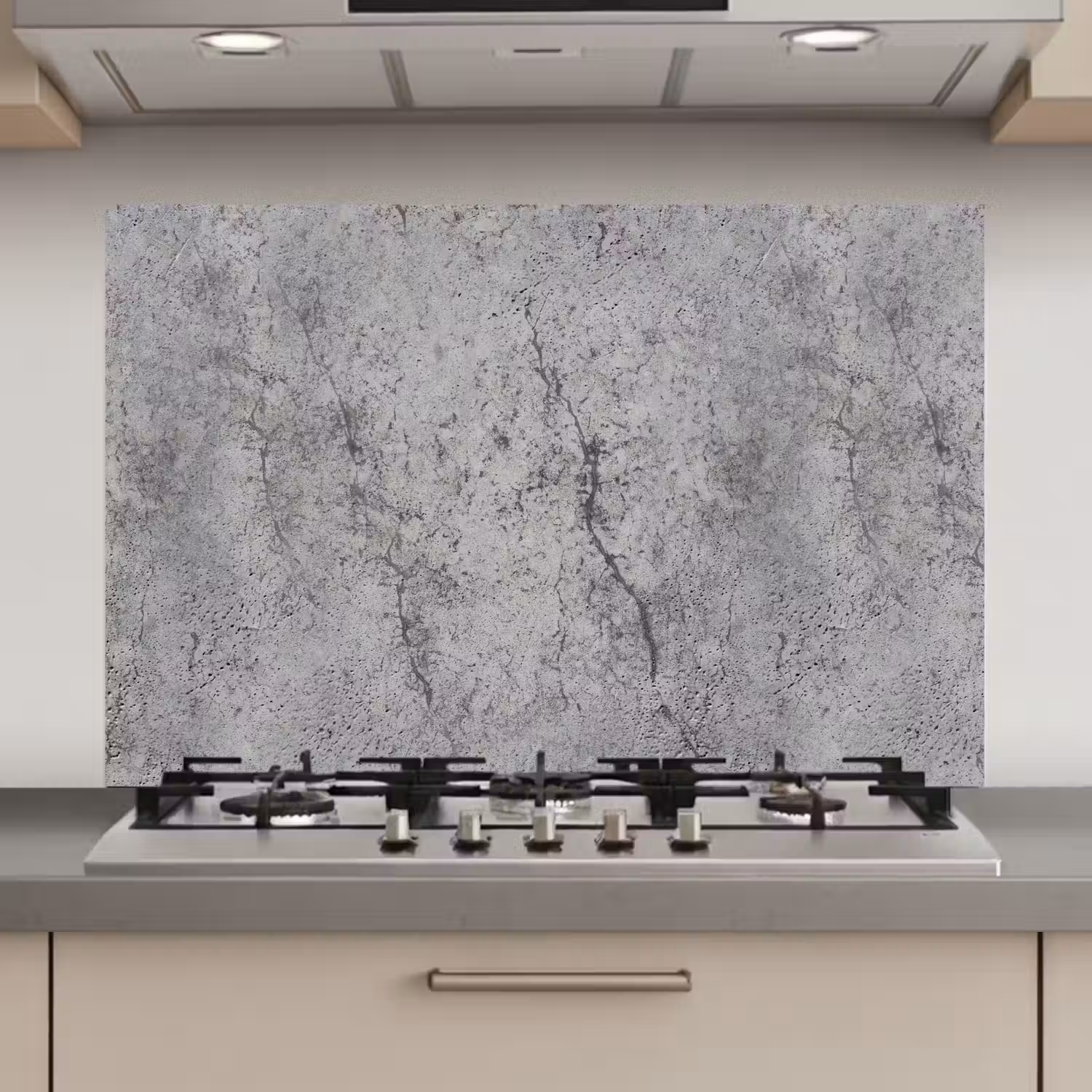Beton - Muur - Industrieel - Patronen keuken achterwand spatscherm klein 900 -3d_website