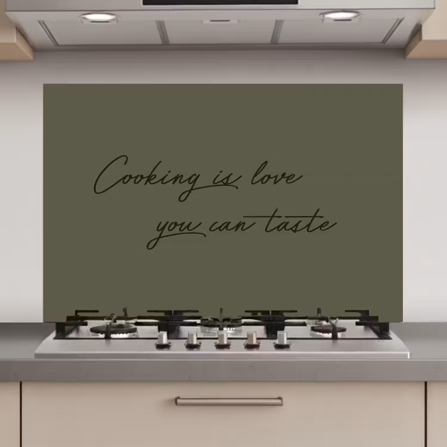 Cooking is love you can taste keuken achterwand spatscherm klein -3d_website