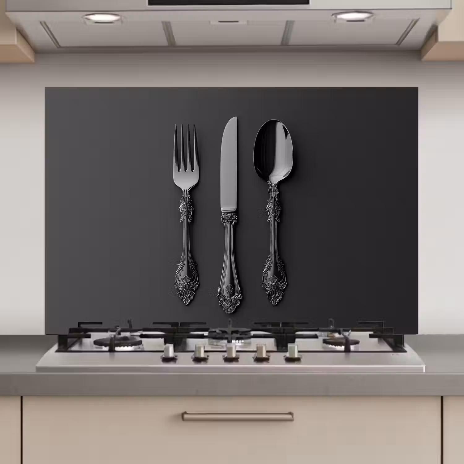 Bestek - Zwart keuken achterwand spatscherm klein -3d_website