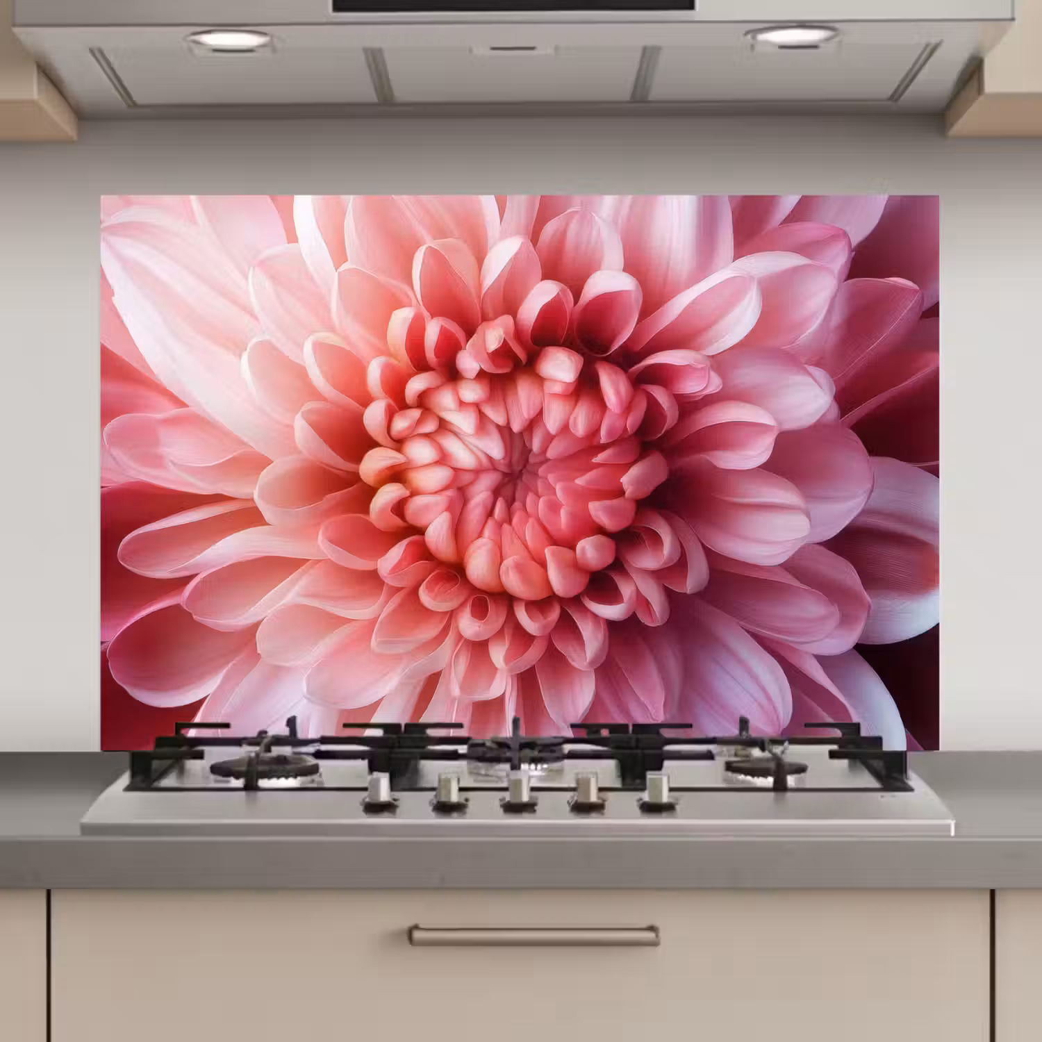 Dahlia - Bloem - Close up - Roze keuken achterwand spatscherm klein -3d_website