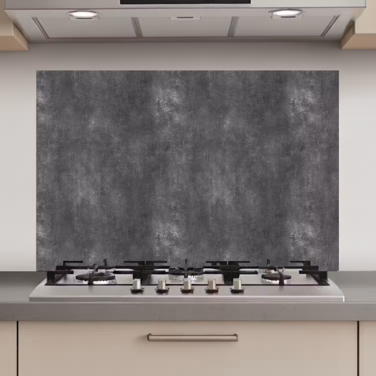 Donkergrijs - Ruw - Beton keuken achterwand spatscherm klein 900 -3d_website