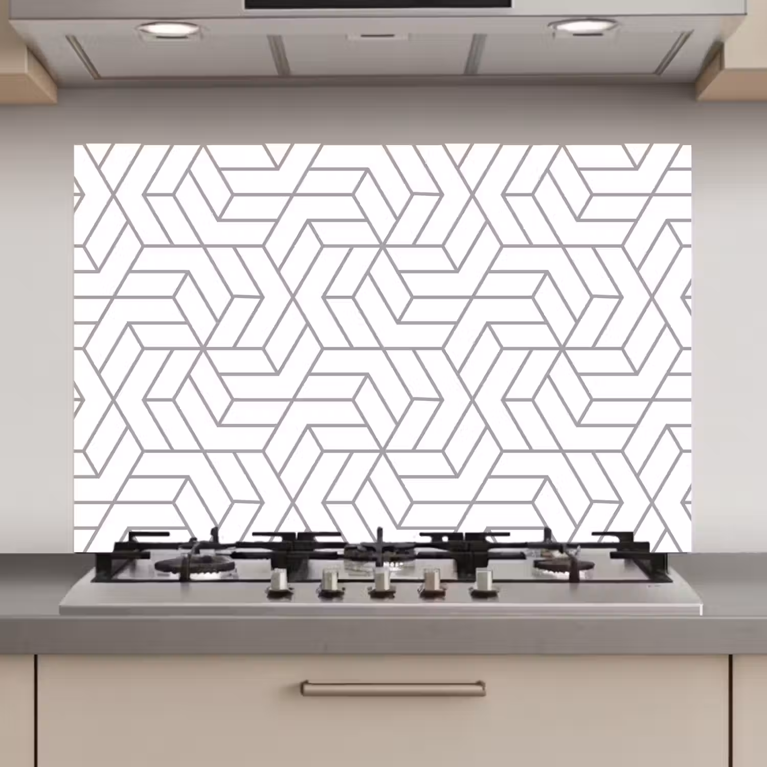 Design - Geometrie - Patroon keuken achterwand spatscherm klein 900 -3d_website