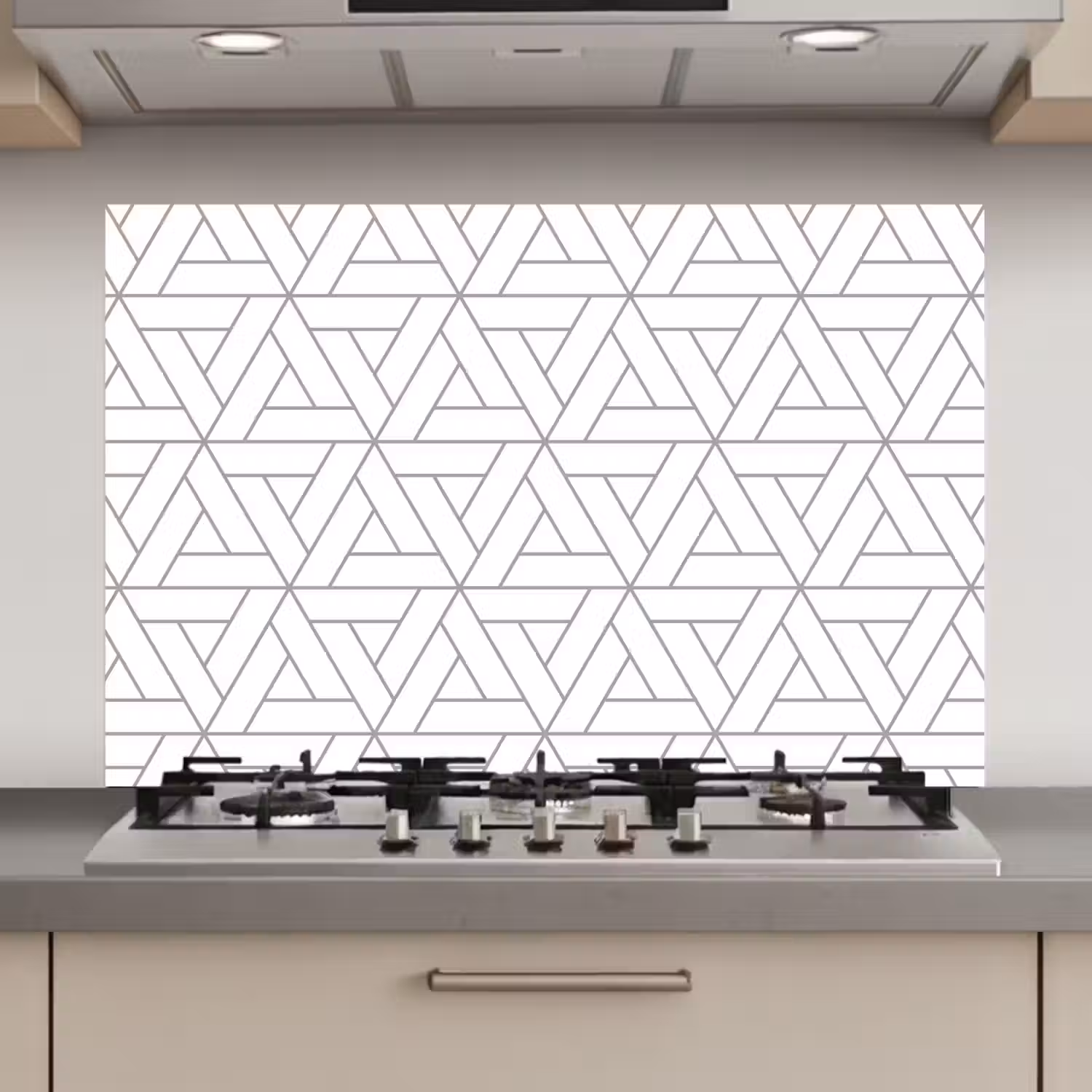 Design - Lijn - Patroon - Zwart - Wit keuken achterwand spatscherm klein 900 -3d_website