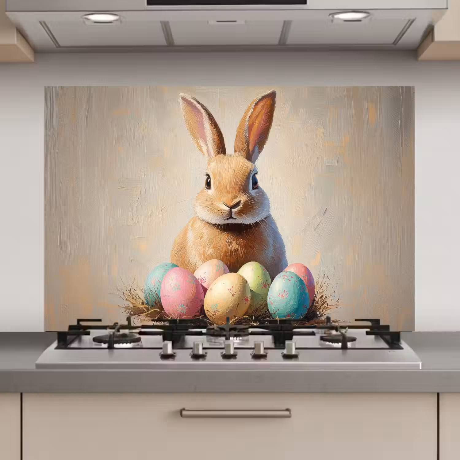 Paashaas - Pastel - Eieren keuken achterwand spatscherm klein -3d_website