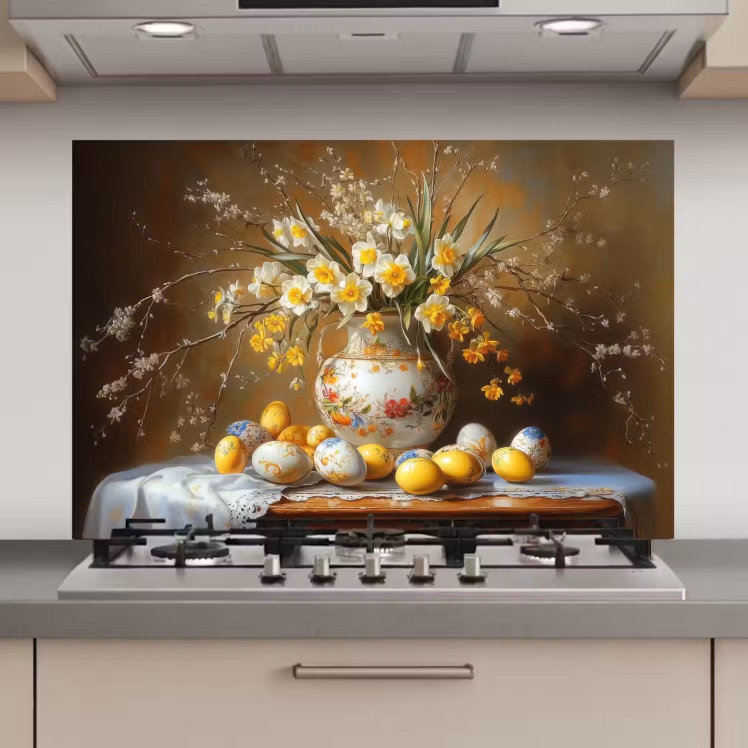 Paaseieren - Stilleven - Vaas keuken achterwand spatscherm klein -3d_website