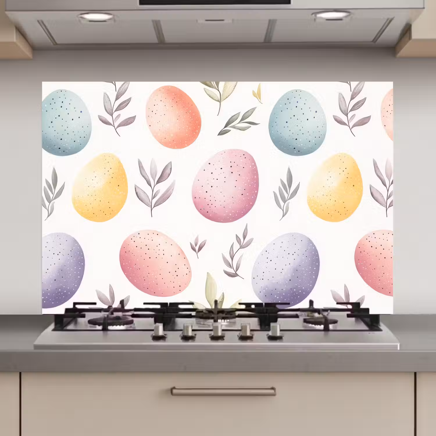 Eieren - Kleurrijk - Patroon keuken achterwand spatscherm klein -3d_website