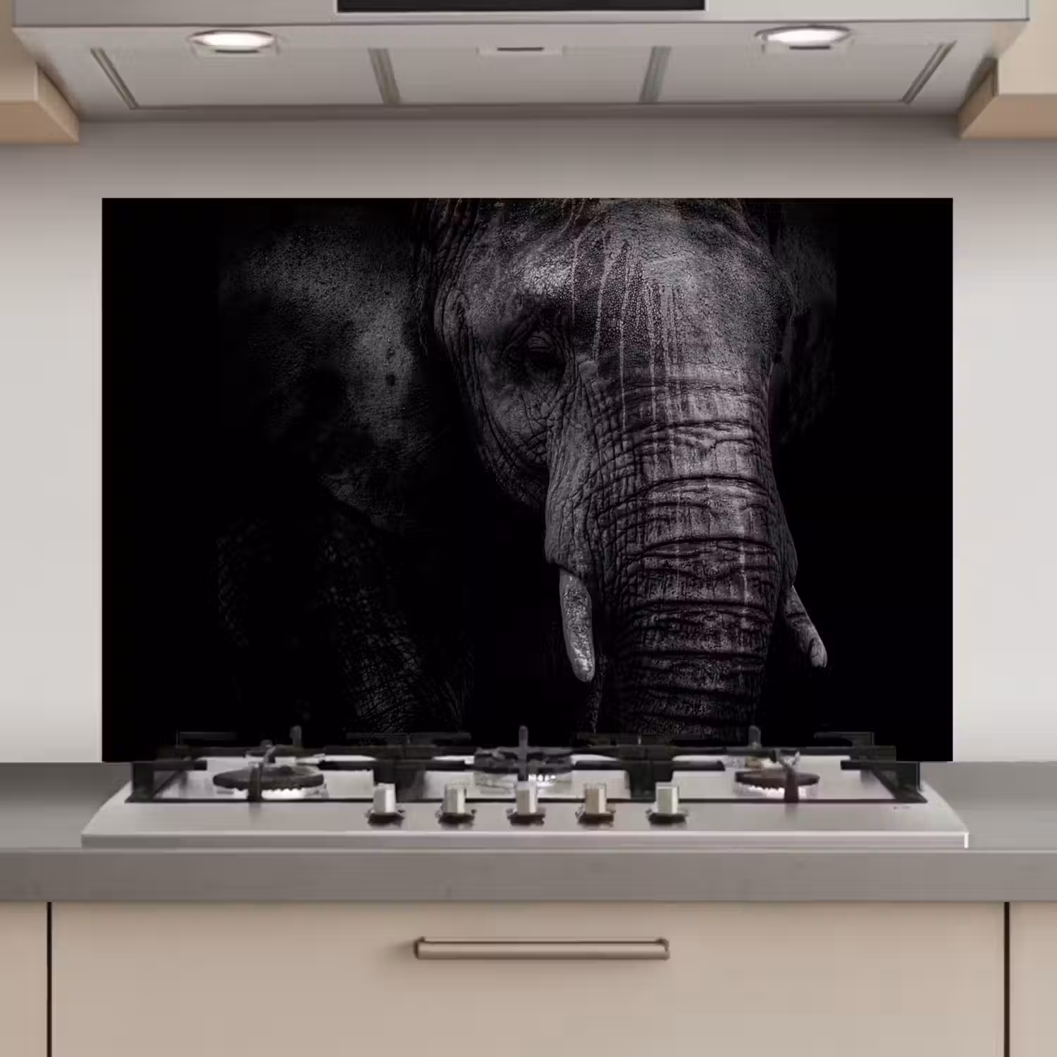 Olifant - Dier - Portret keuken achterwand spatscherm klein -3d_website