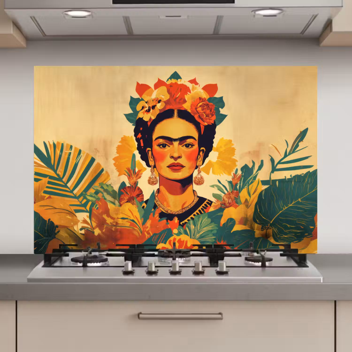 Vrouwelijk - Bloemen - Sieraden keuken achterwand spatscherm klein -3d_website