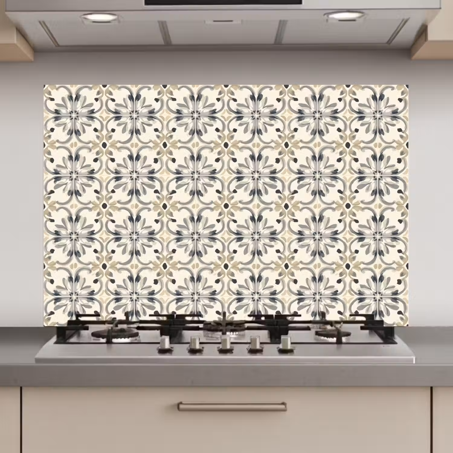 Floraal - Patroon - Kleurrijk keuken achterwand spatscherm klein 900 -3d_website