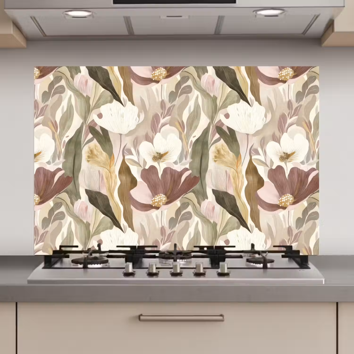Bloemen - Aquarel - Kleurrijk keuken achterwand spatscherm klein 900 -3d_website