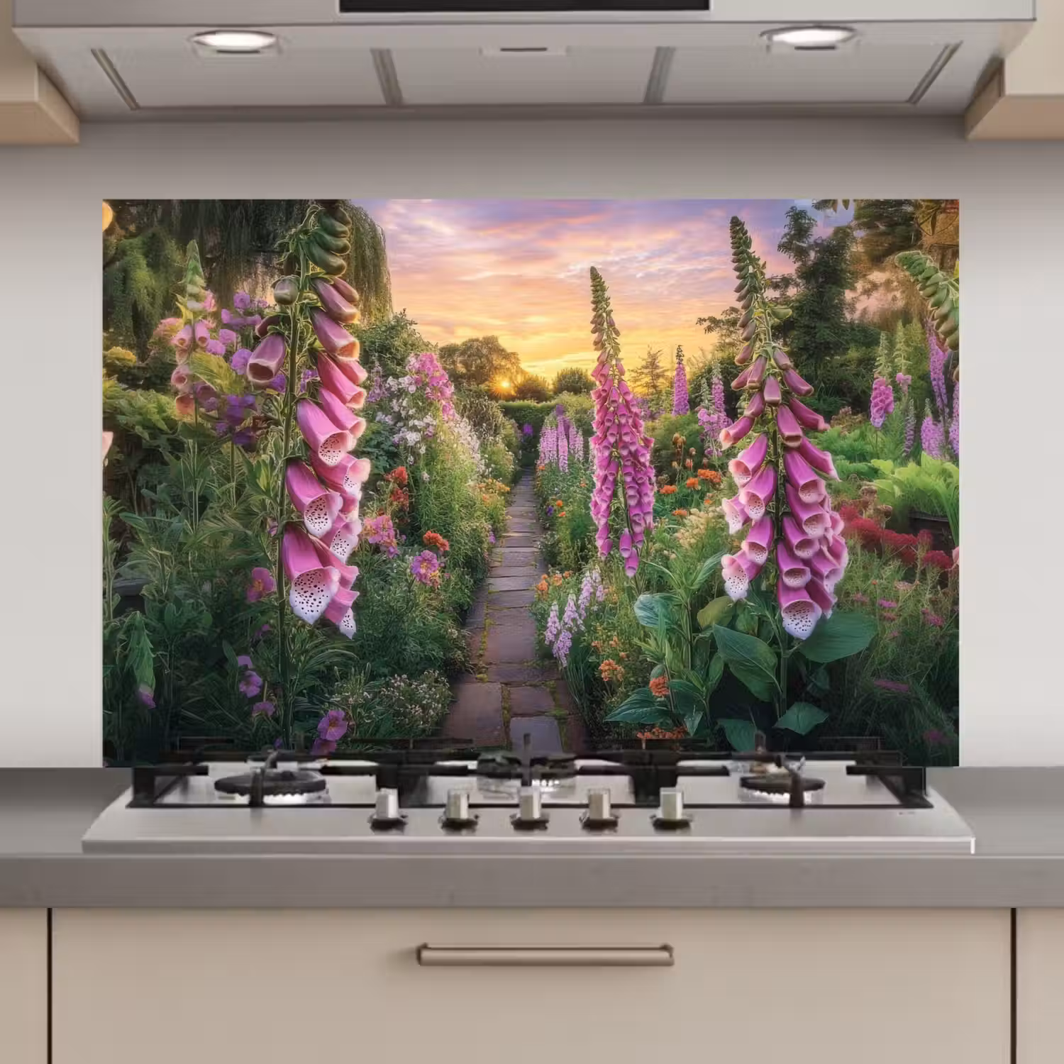 Vingerhoedskruid - Bloemen - Tuin keuken achterwand spatscherm klein -3d_website