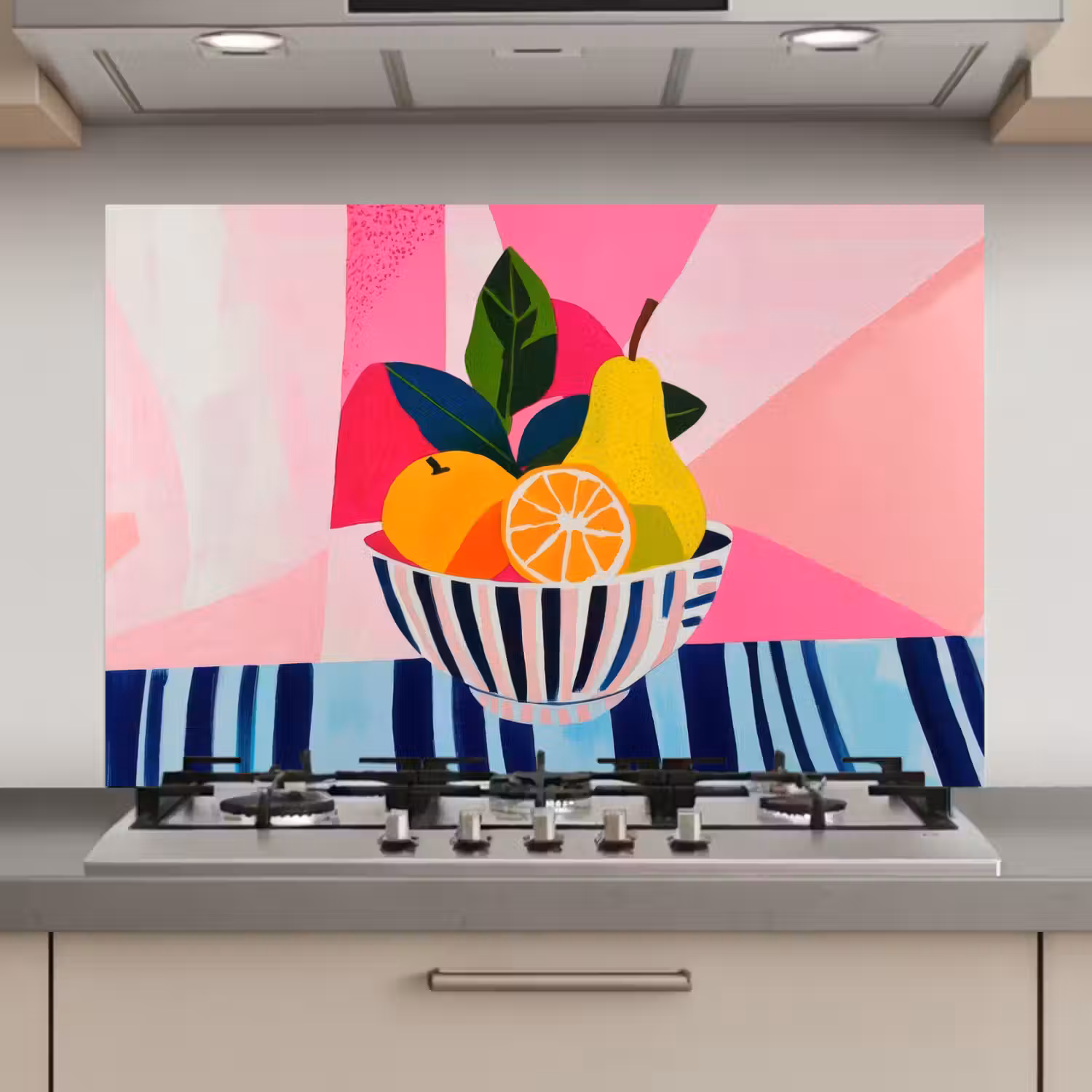 Fruit - Abstracte achtergrond - Roze keuken achterwand spatscherm klein -3d_website