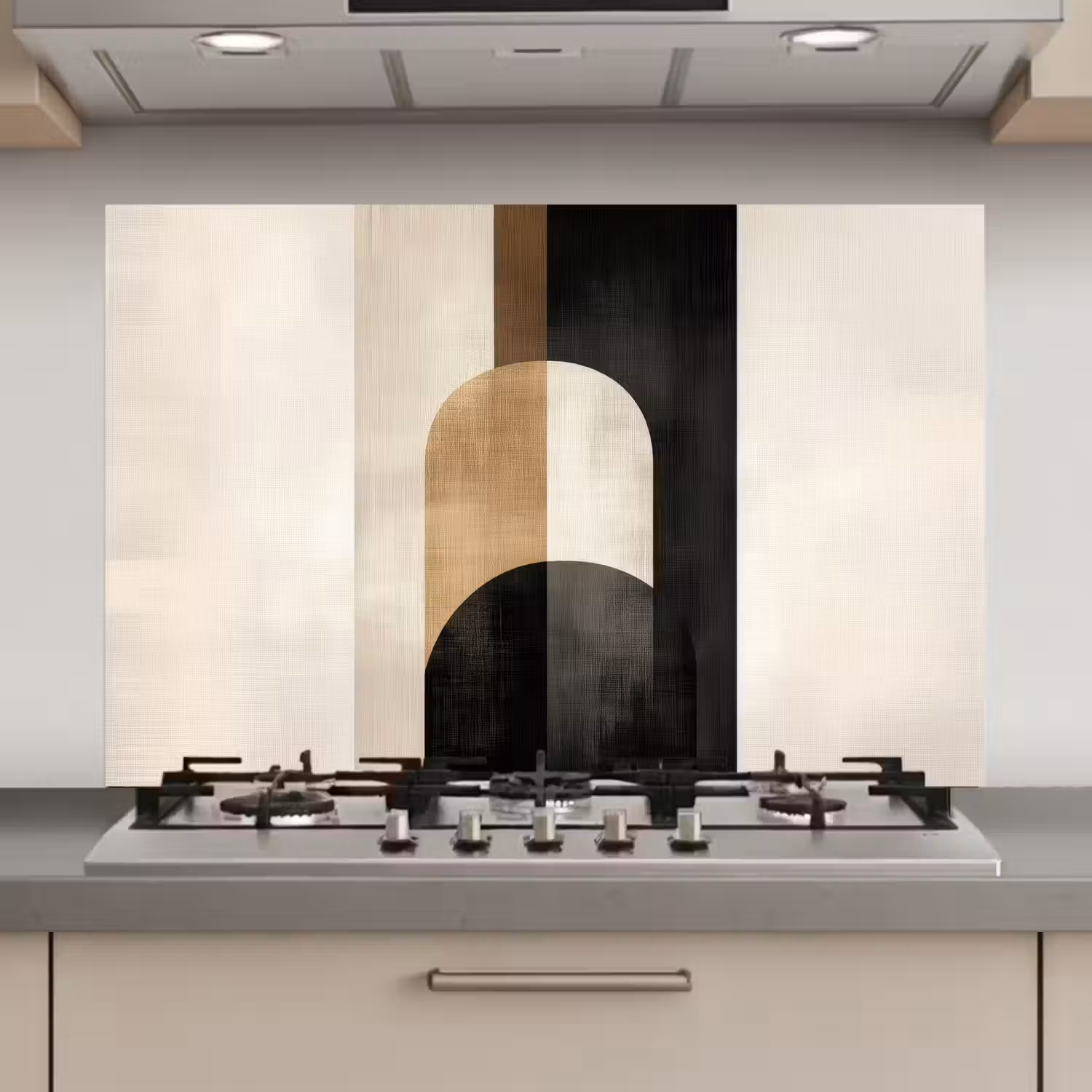 Geometrische - Vormen - Wit keuken achterwand spatscherm klein -3d_website