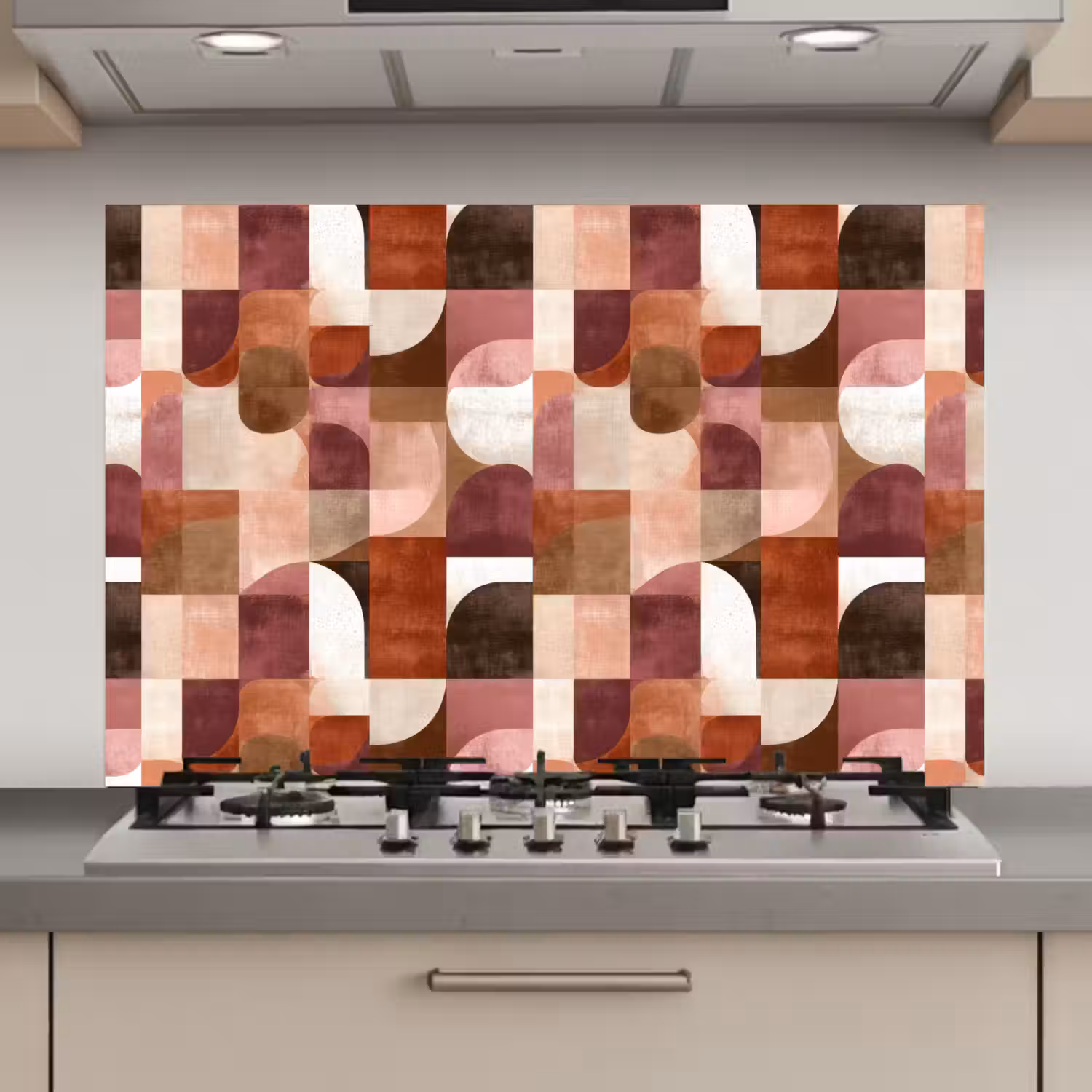 Geometrie - Modern - Retro keuken achterwand spatscherm klein 900 -3d_website