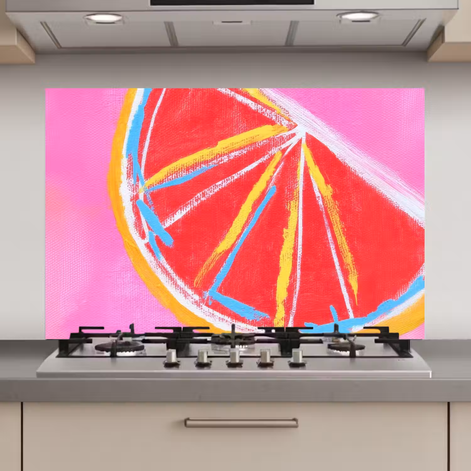 Grapefruit - Geschilderd - Roze - Strepen keuken achterwand spatscherm klein -3d_website