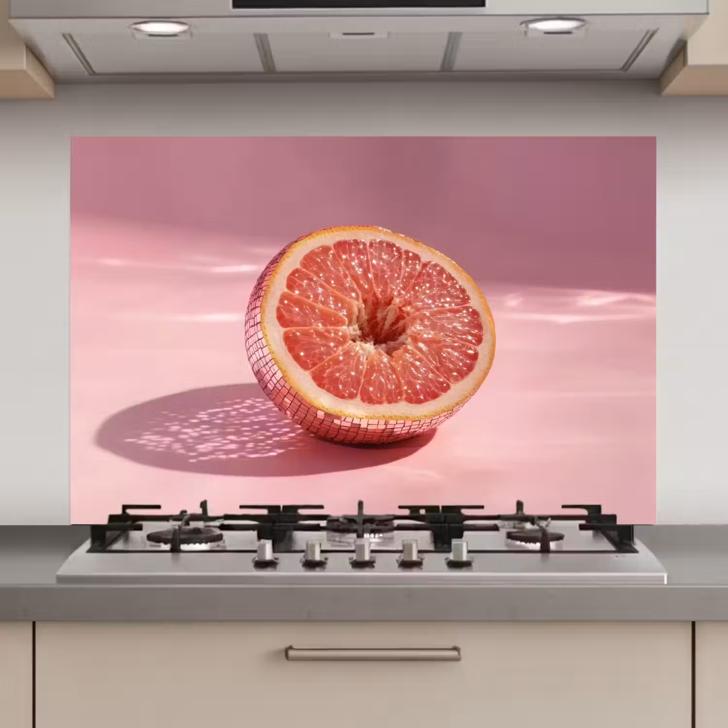 Grapefruit - Roze - Disco - Shiny keuken achterwand spatscherm klein -3d_website