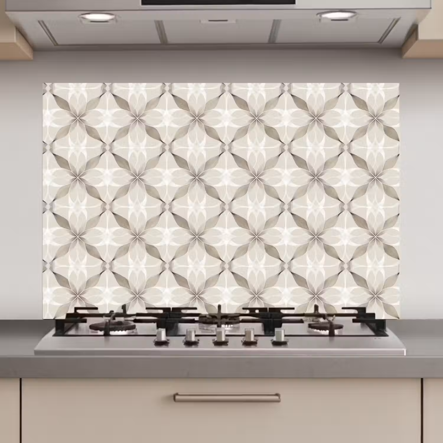 Grafisch - Patroon - Grijs keuken achterwand spatscherm klein 900 -3d_website