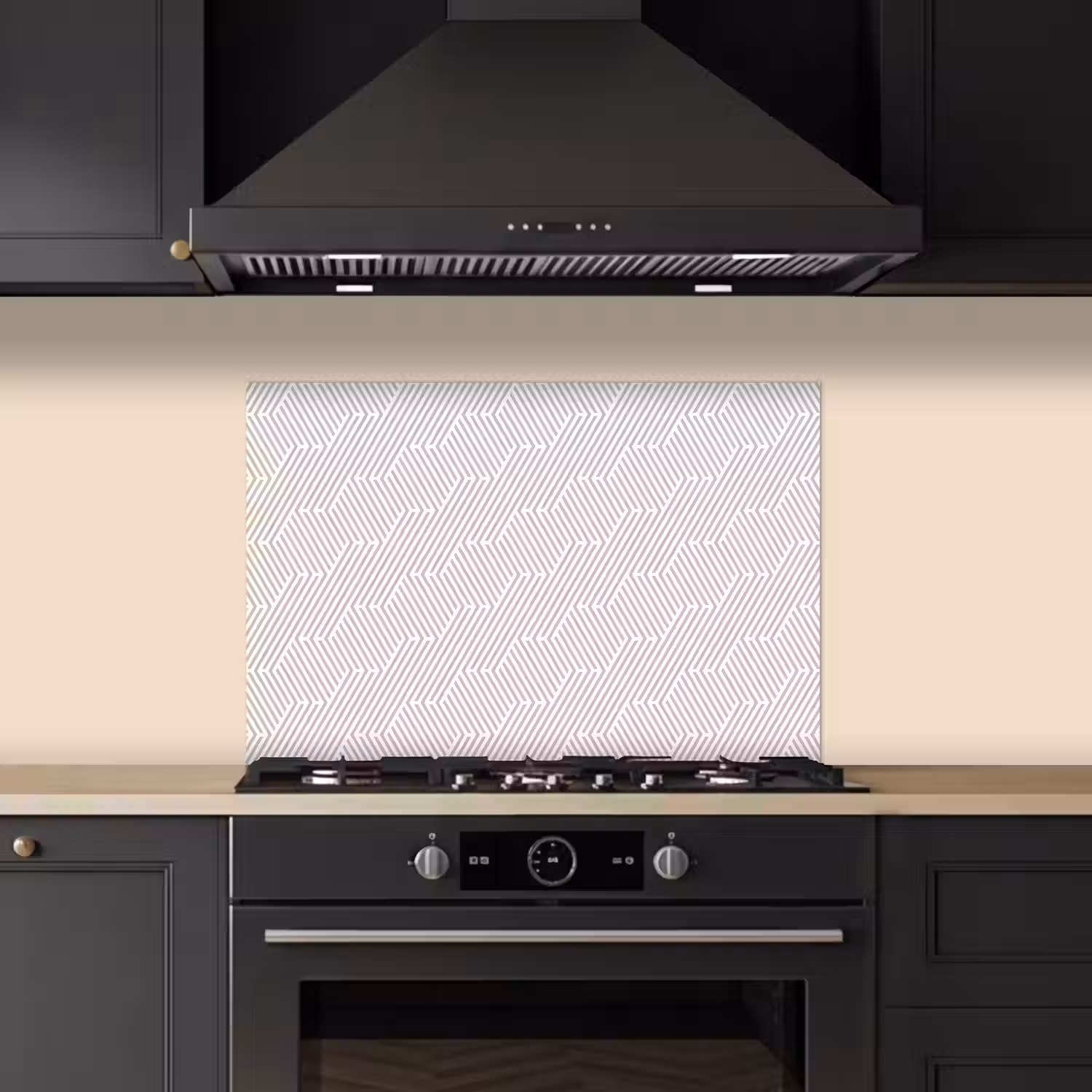 Grafisch - Patroon - Modern - Geometrisch keuken achterwand spatscherm klein 900 -sfeer1