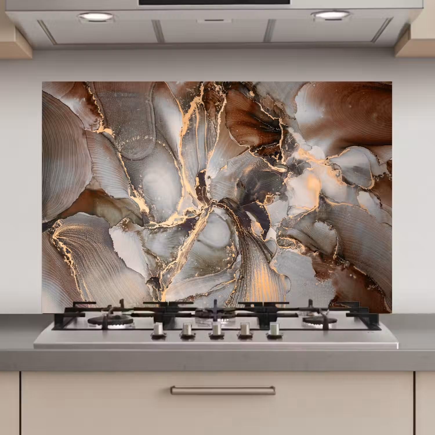 Grijs - Goud - Marmer - Marmerlook keuken achterwand spatscherm klein -3d_website