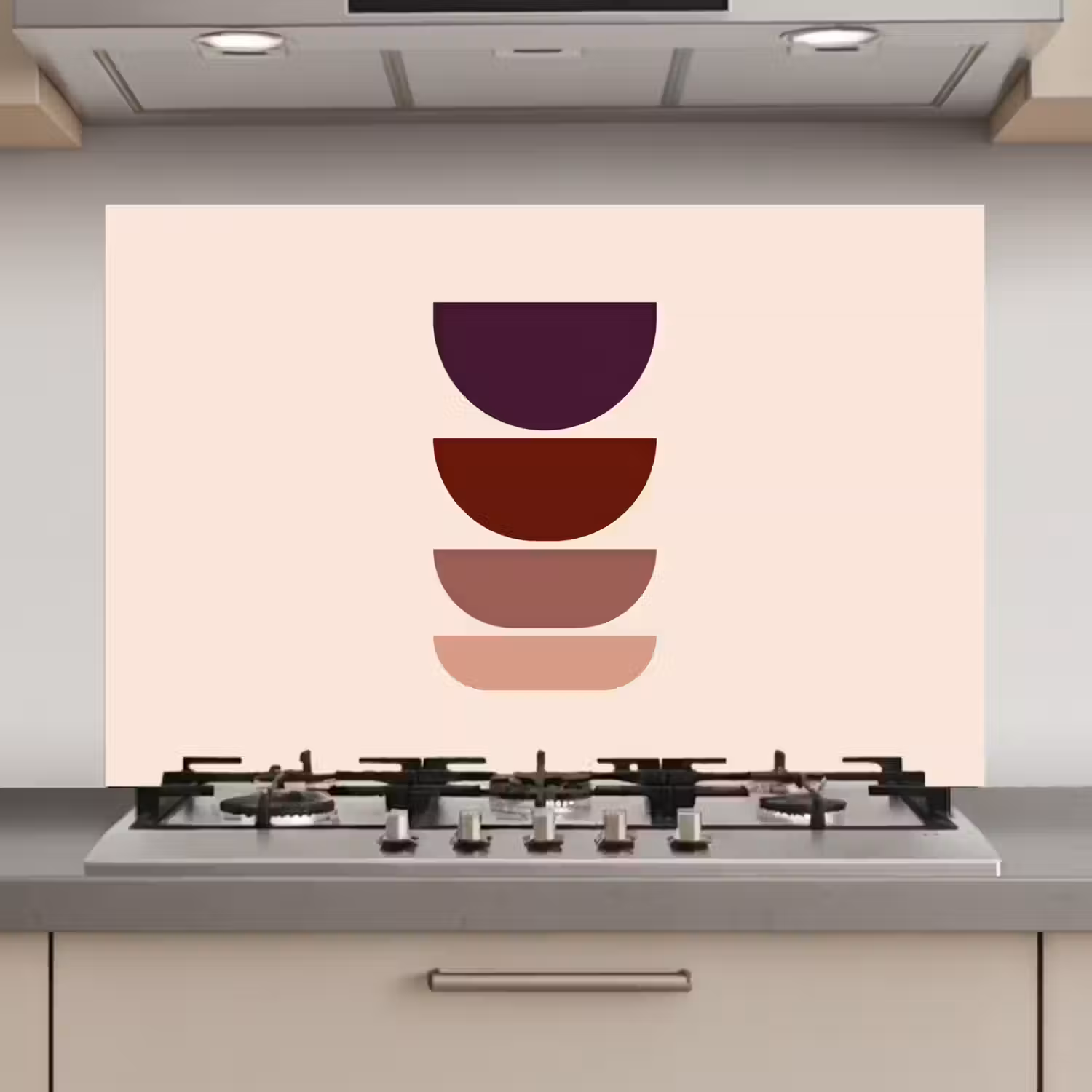Harmonieus - Symmetrisch - Rood keuken achterwand spatscherm klein -3d_website