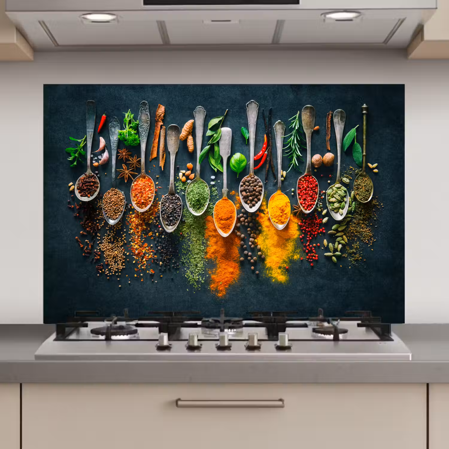 Kruiden - Specerijen - Lepels keuken achterwand spatscherm klein -3d_website