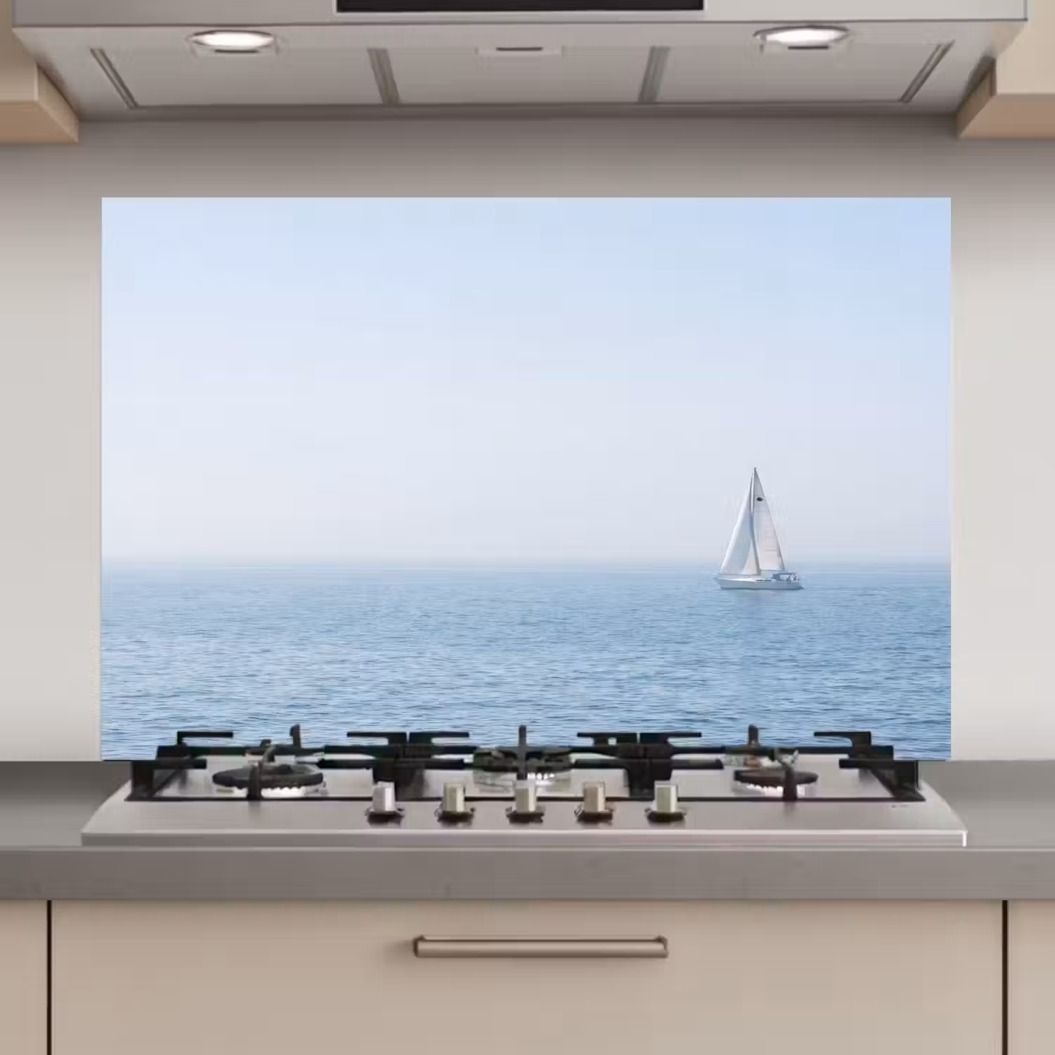 Horizon - Zeilboot - Zee keuken achterwand spatscherm klein -3d_website