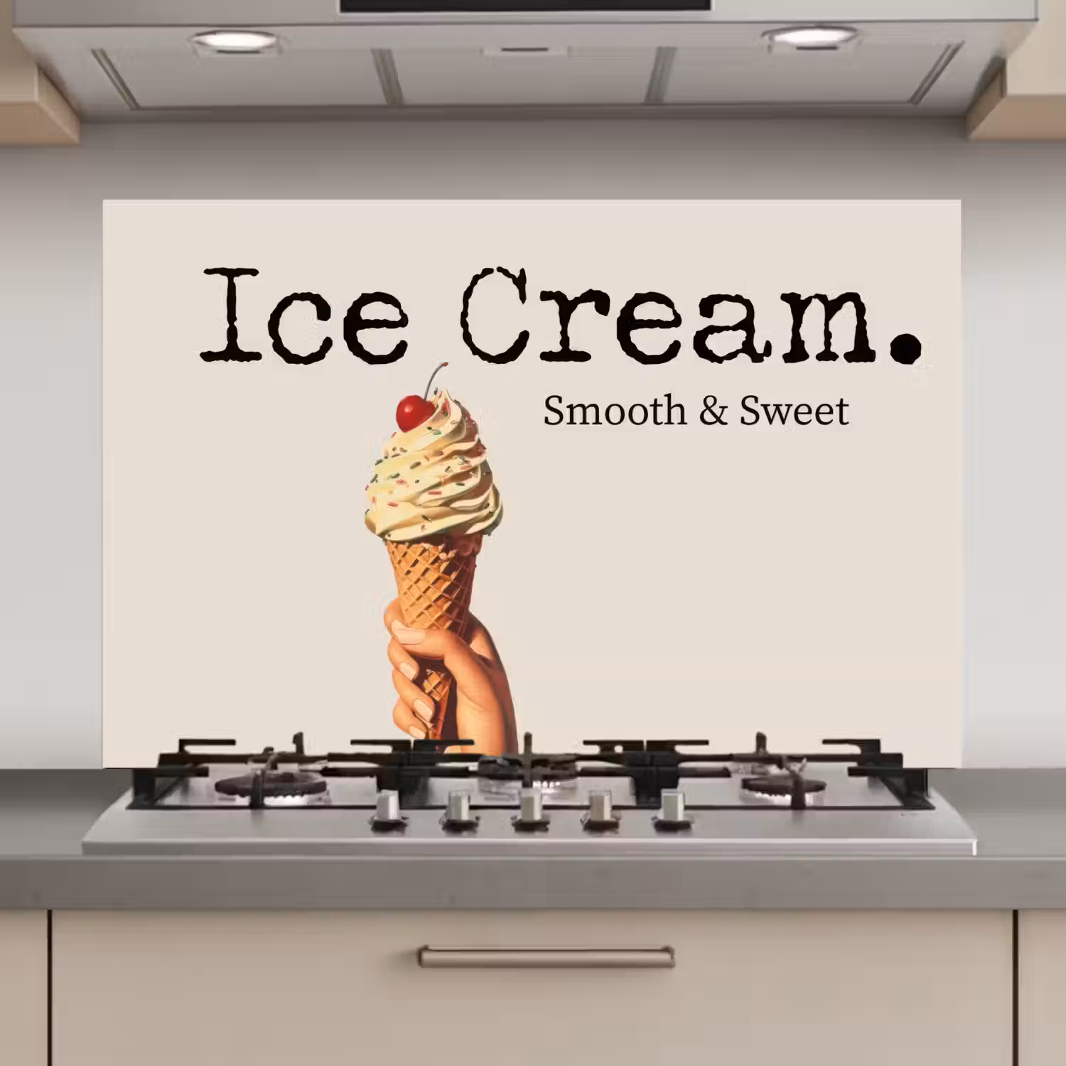 Ice cream - Softijs - Kleurrijk - Kers keuken achterwand spatscherm klein -3d_website