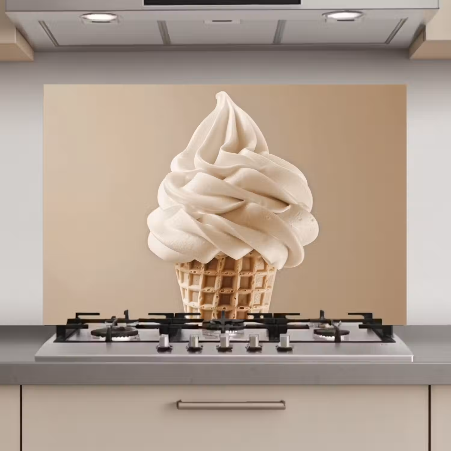 IJs - Softijs - Romig - Hoorntje - Beige keuken achterwand spatscherm klein -3d_website