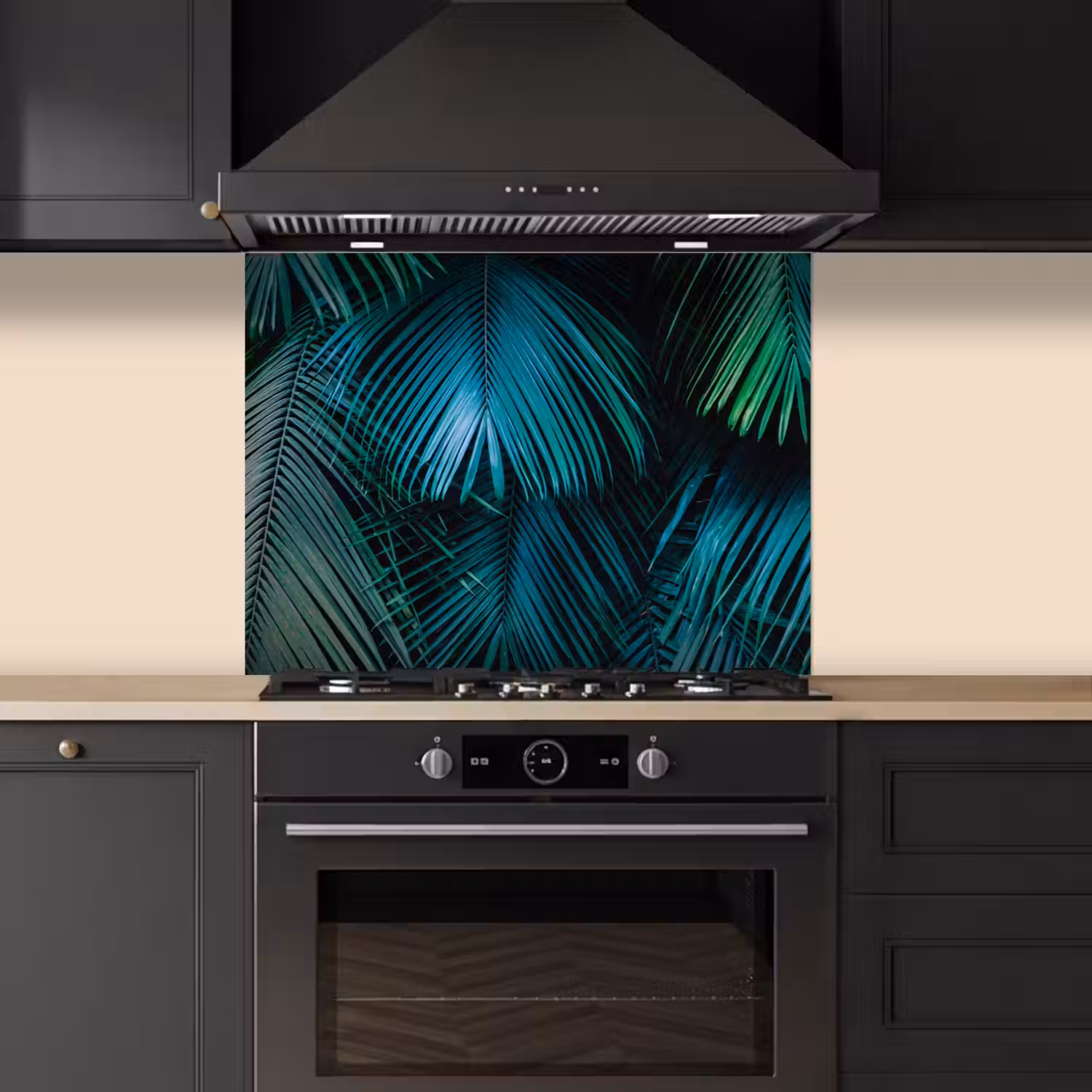Jungle - Palmblad - Natuur keuken achterwand spatscherm middel -sfeer1