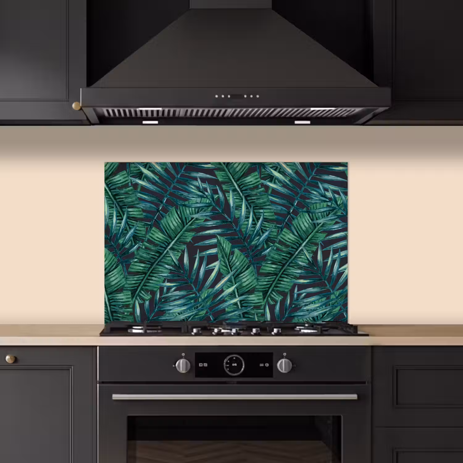 Bladeren - Tropisch - Jungle - Natuur keuken achterwand spatscherm klein -sfeer1