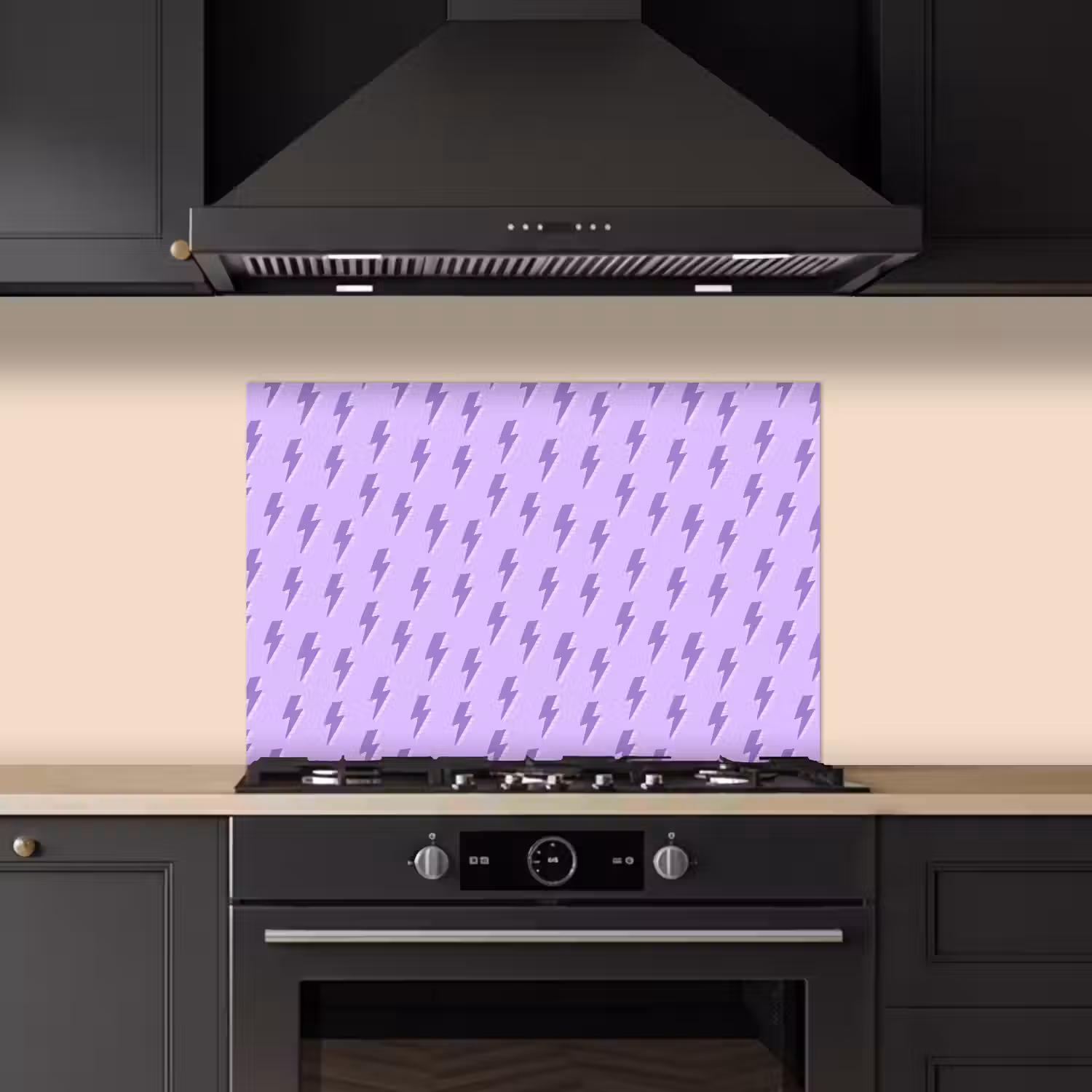 Bliksem - Paars - Lila keuken achterwand spatscherm klein 900 -sfeer1