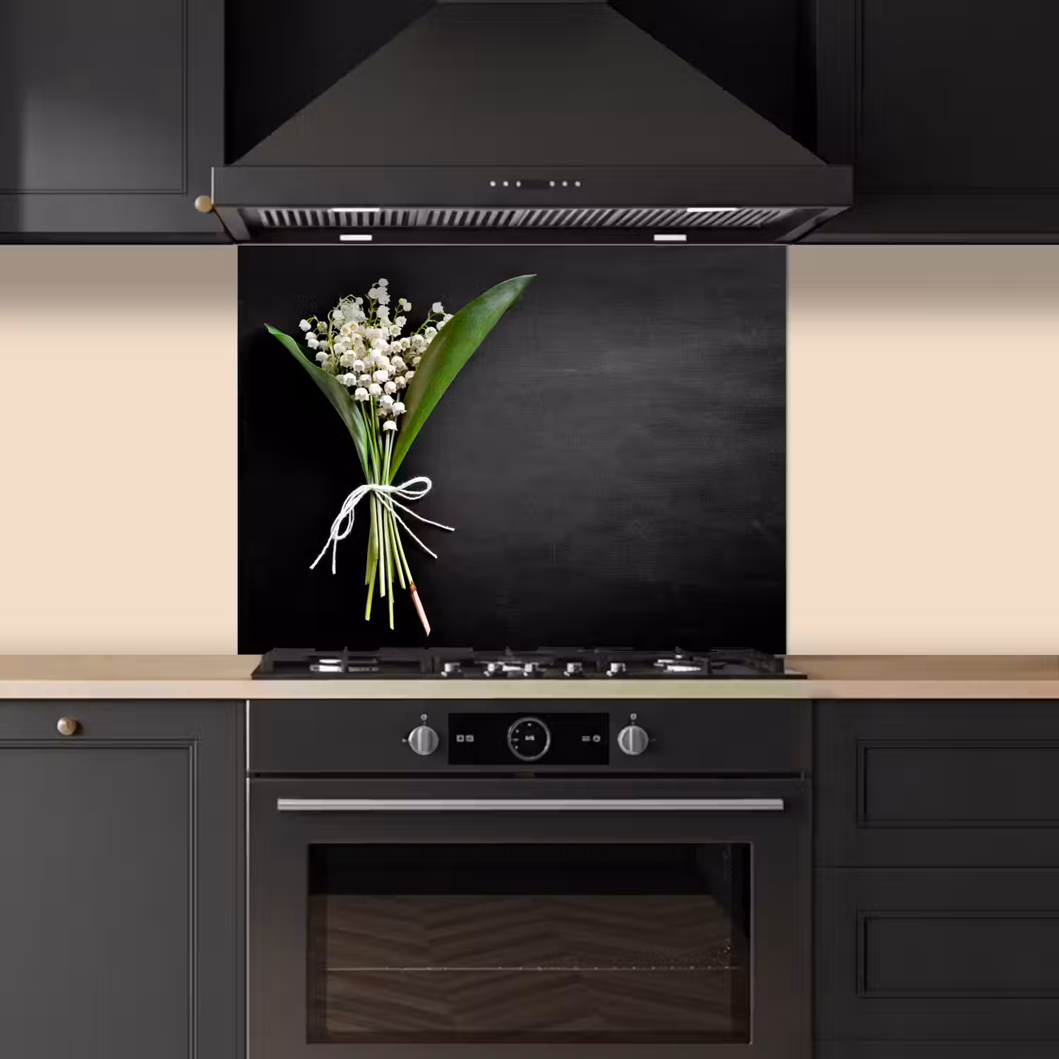 Lelietjes van dalen - Bloemen - Stilleven - Strik keuken achterwand spatscherm middel -sfeer1
