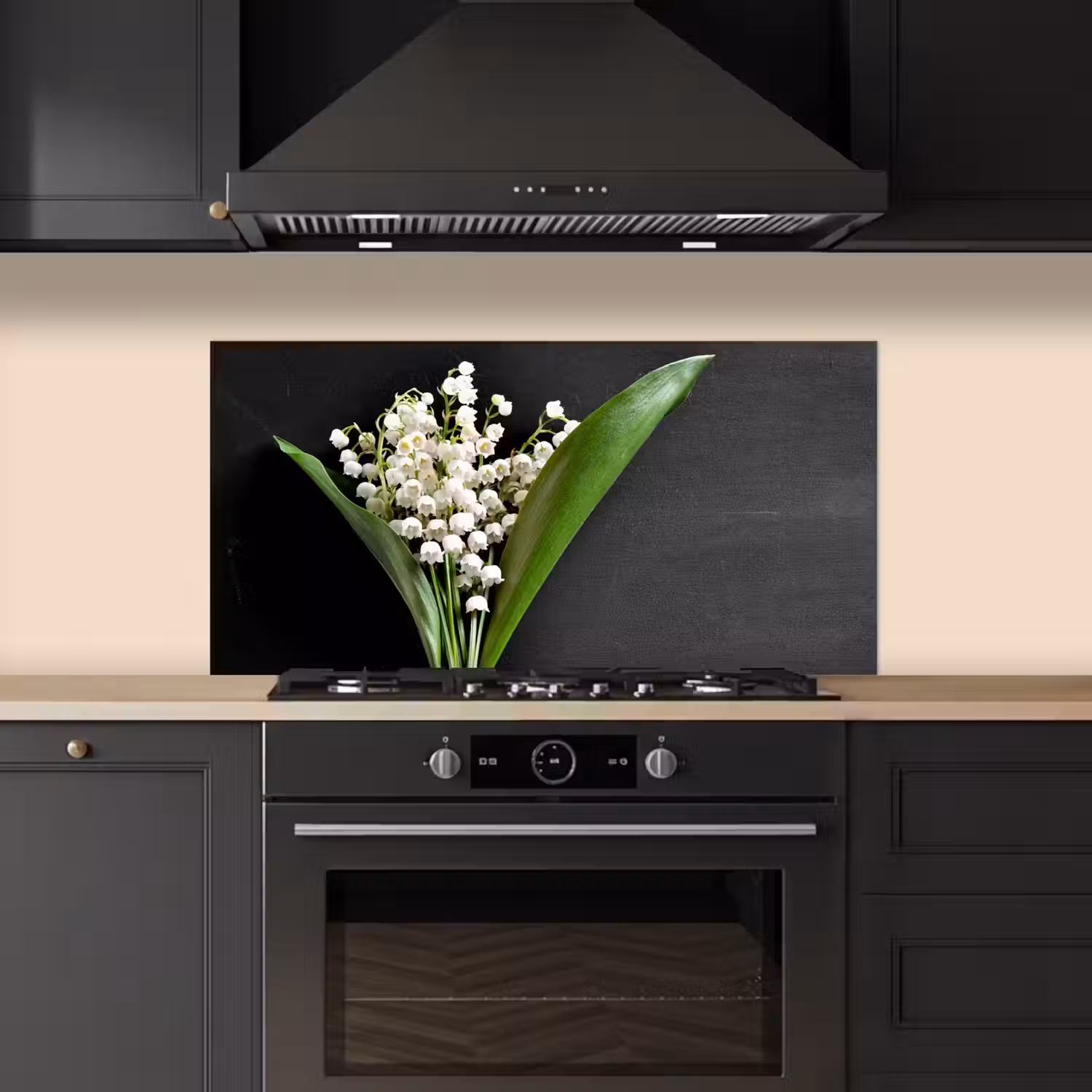 Lelietjes van dalen - Bloemen - Stilleven - Flora keuken achterwand spatscherm middel -sfeer1