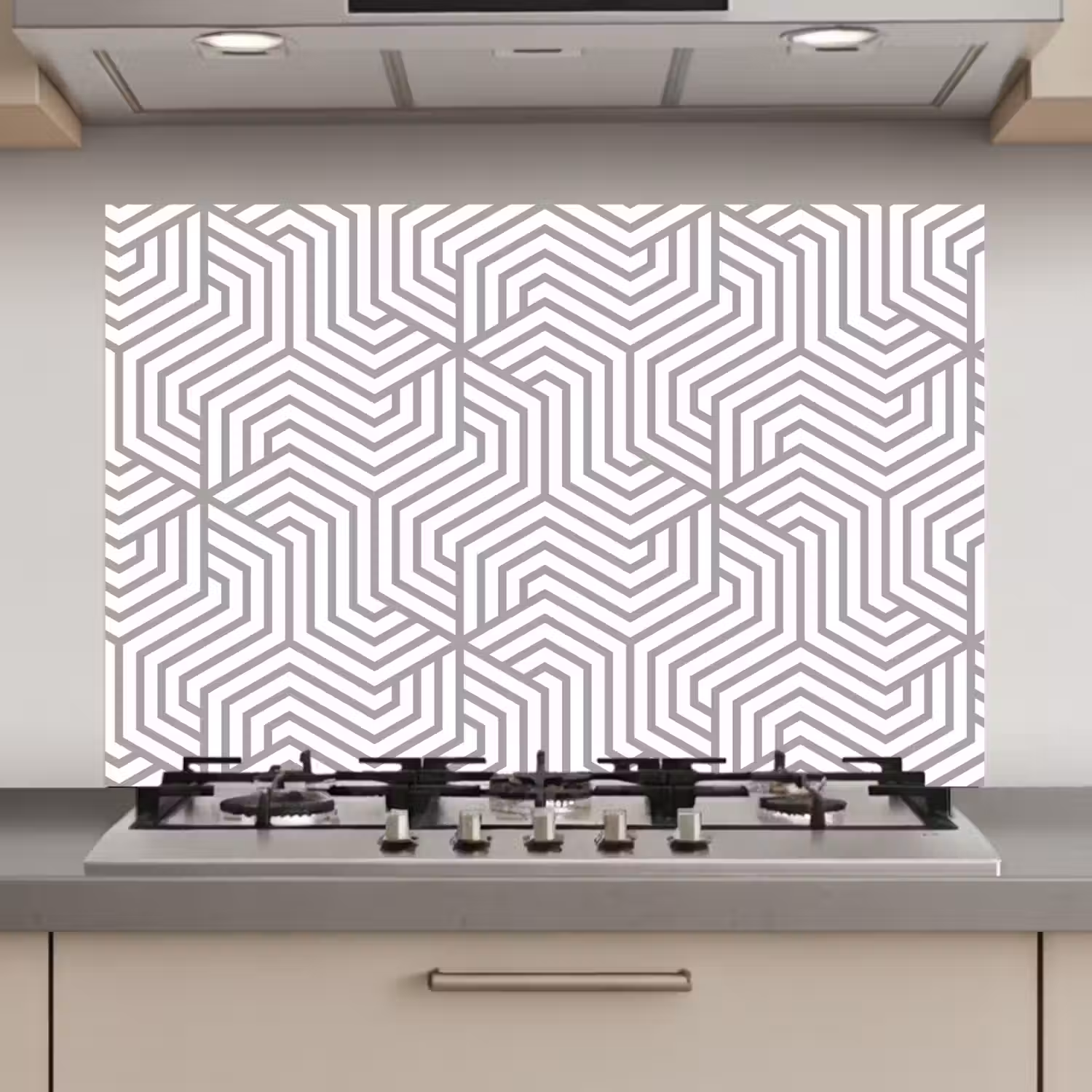 Lijn - Design - Geometrie - Patroon keuken achterwand spatscherm klein 900 -3d_website