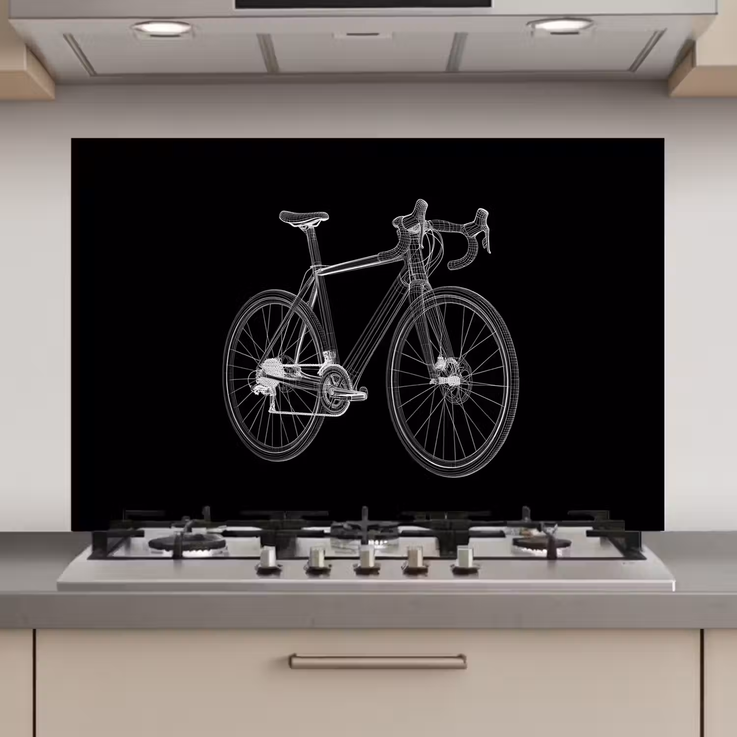 Lijnen - Illustratie - Wit keuken achterwand spatscherm klein -3d_website